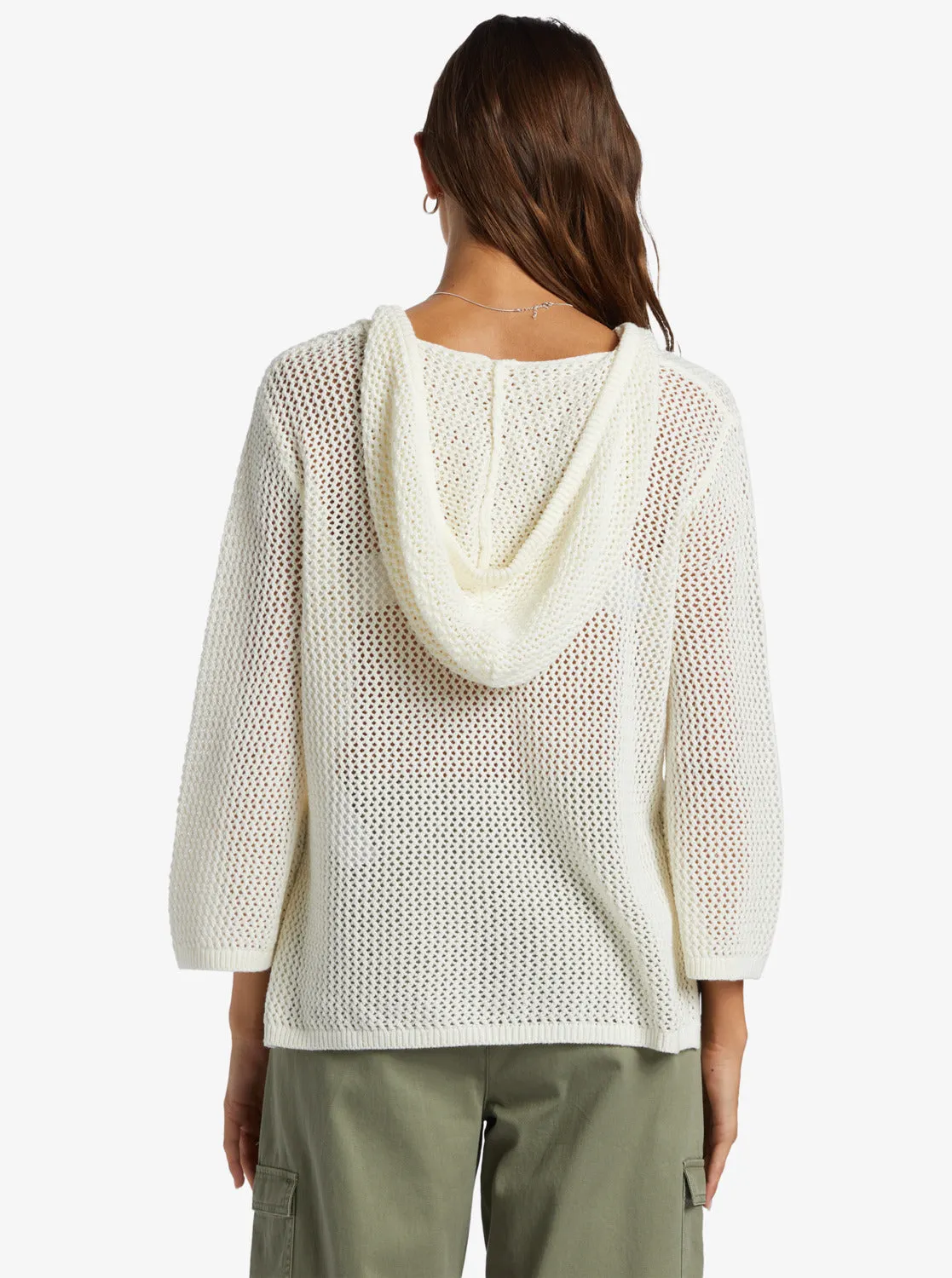 After Beach Break V-Neck Sweater - Egret