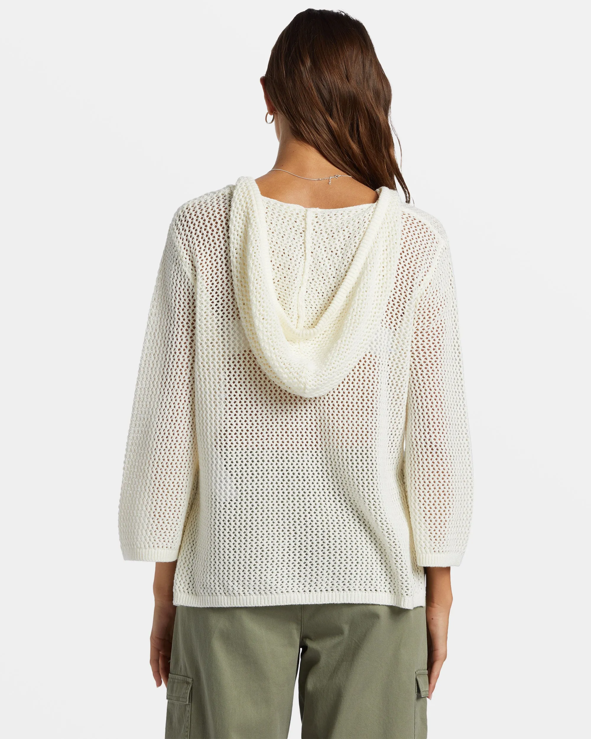 After Beach Break V-Neck Sweater - Egret