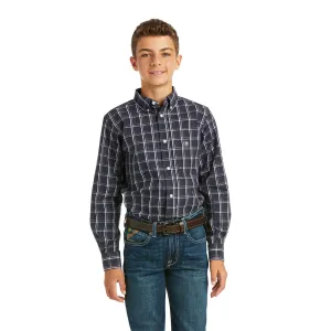 Ariat Children's Pro Mylo Classic Navy Button-Down Shirt 10037007