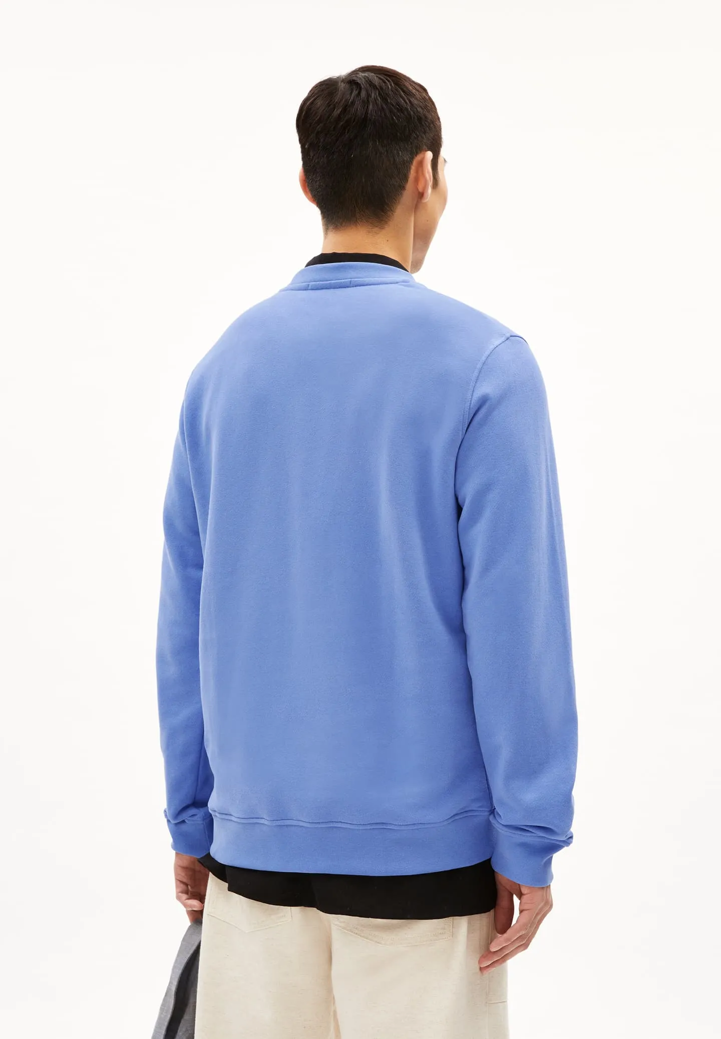 ARMEDANGELS Baaro comfort sweater blue bloom men