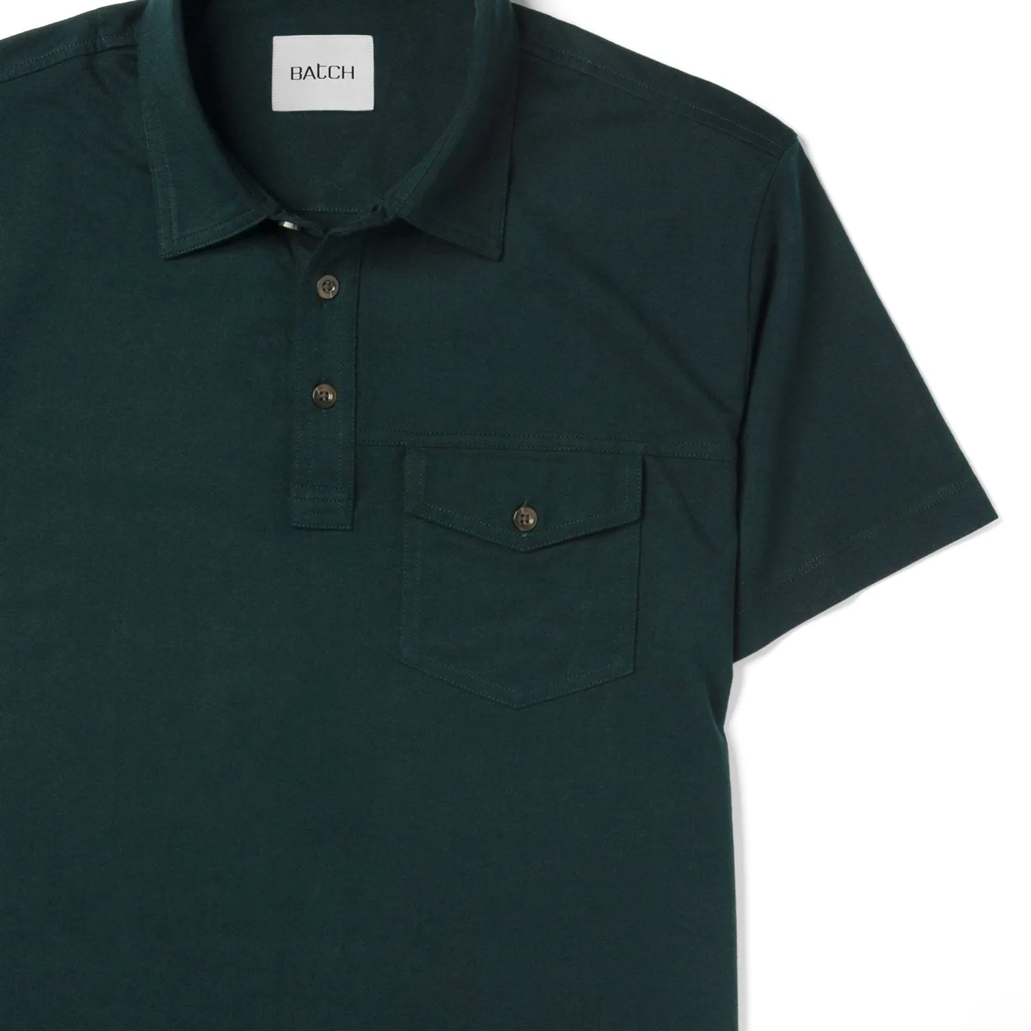 Author Short Sleeve Polo Shirt –  Evergreen Cotton Jersey