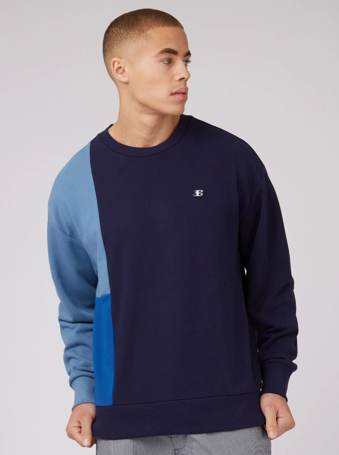 B by Ben Sherman Colorblock Crewneck