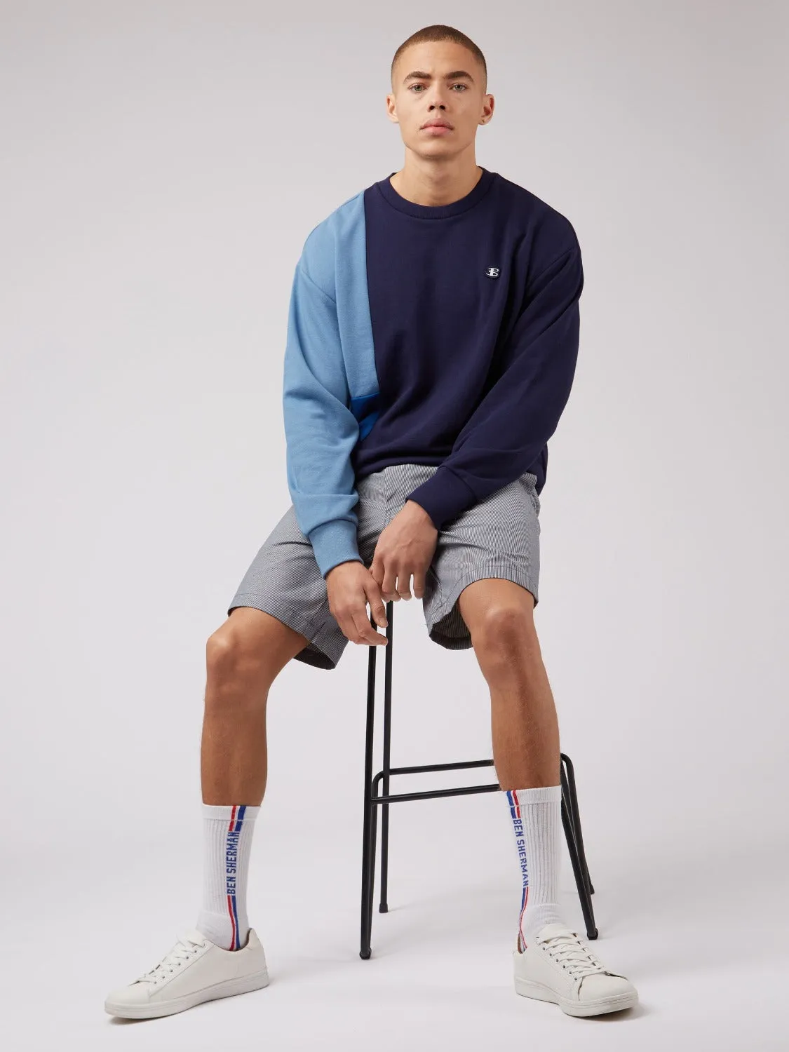 B by Ben Sherman Colorblock Crewneck