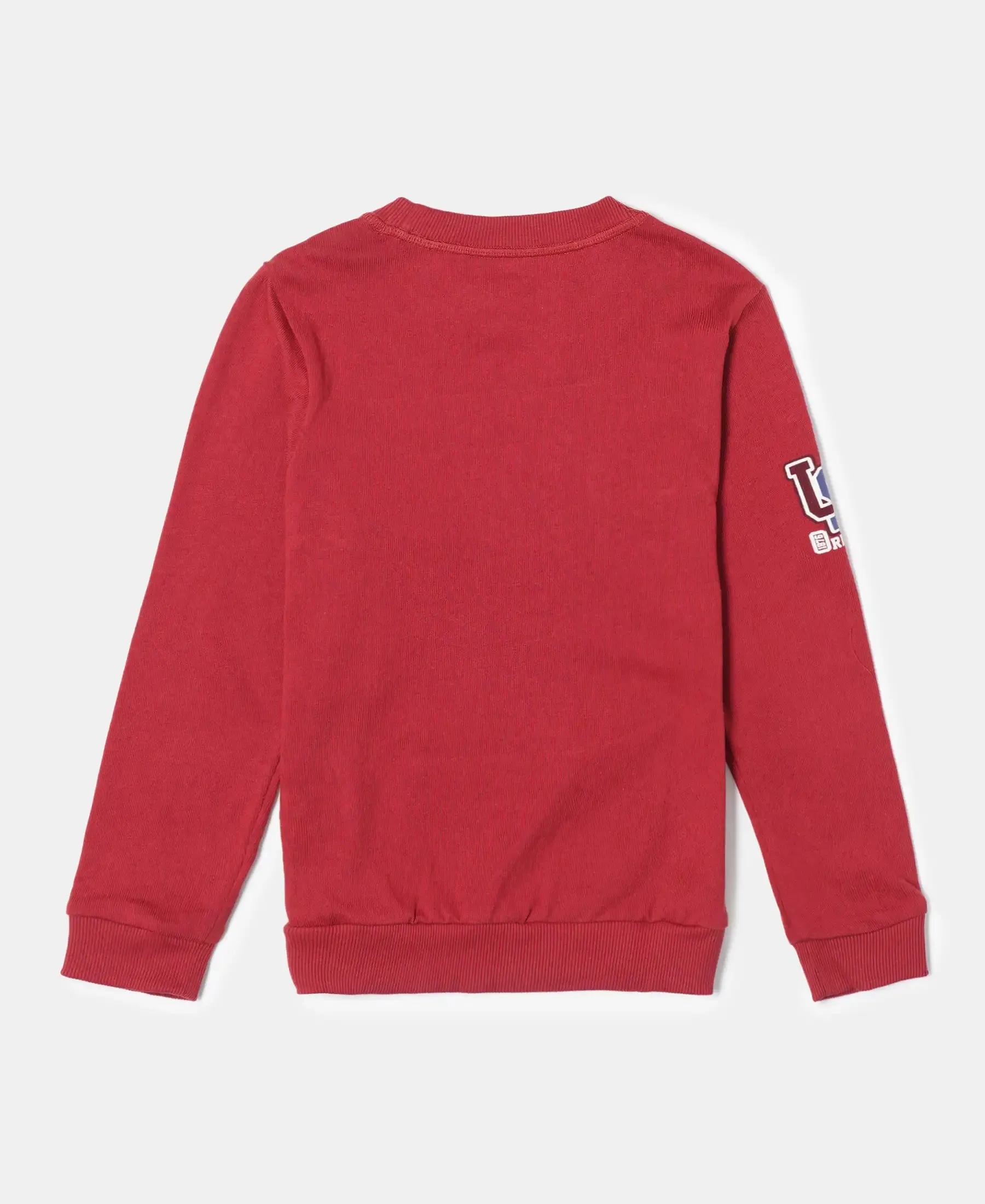 Boy's Super Combed Cotton Rich Graphic Printed Sweatshirt - Cherry Cobbler