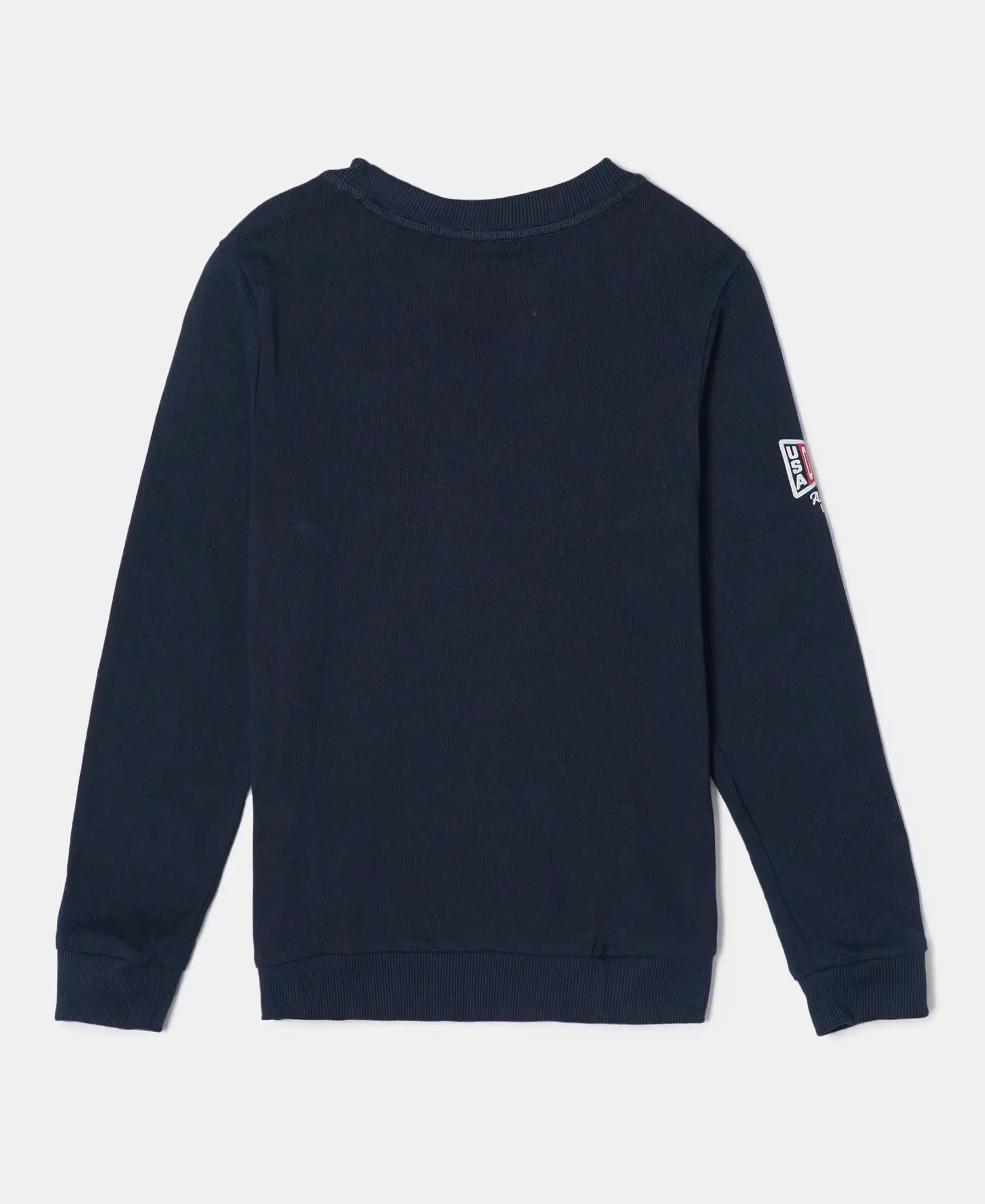 Boy's Super Combed Cotton Rich Graphic Printed Sweatshirt - Navy