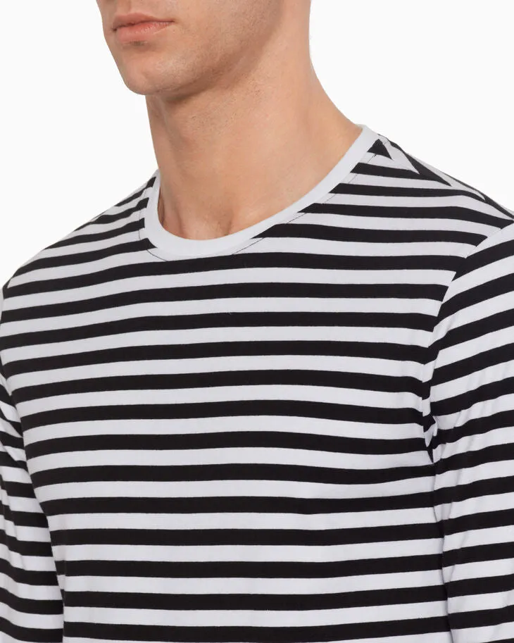 Calvin Klein STRIPE CREW NECK TEE J313870 wht/blk