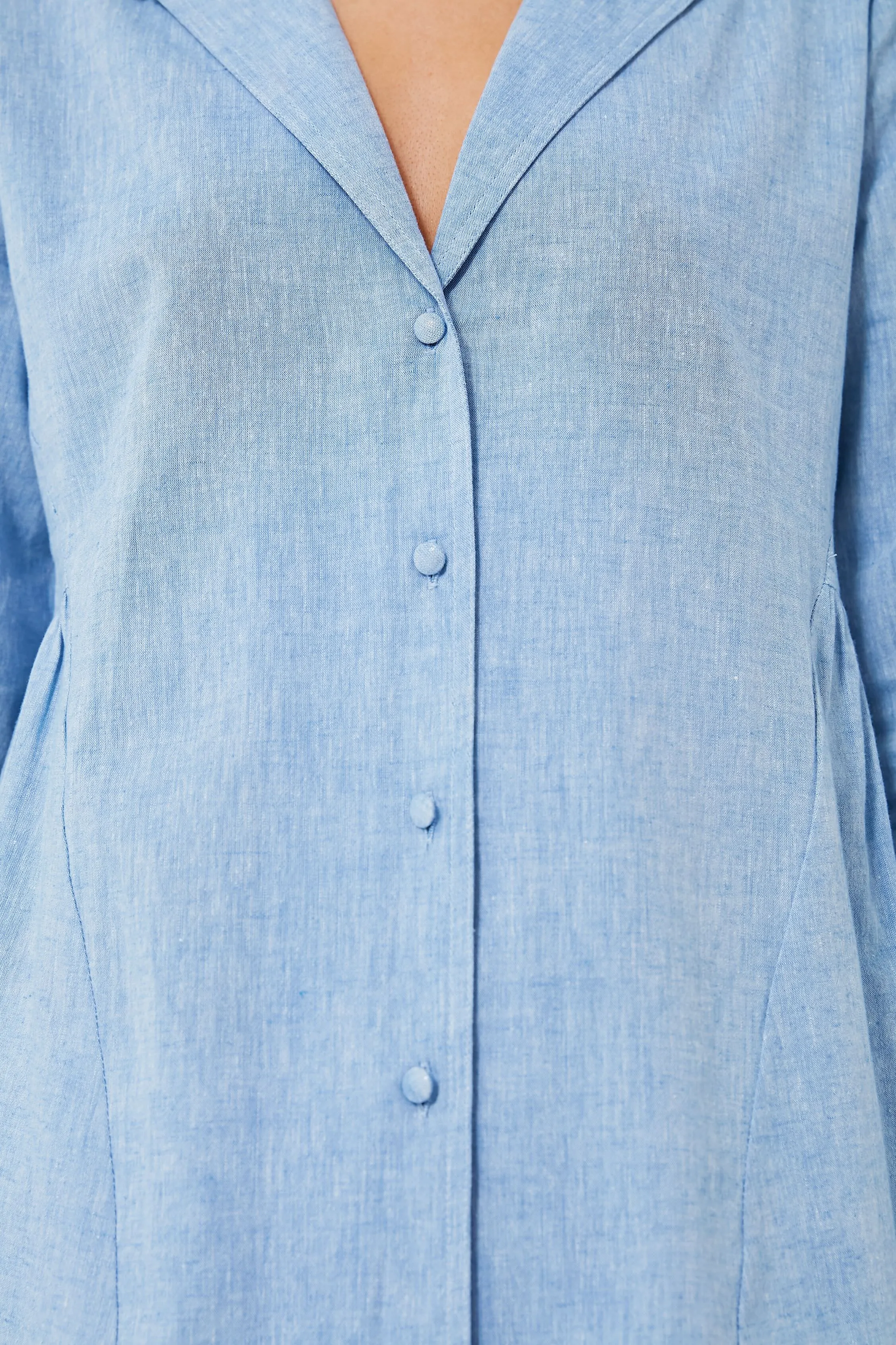 Chambray Scarlett Button Down