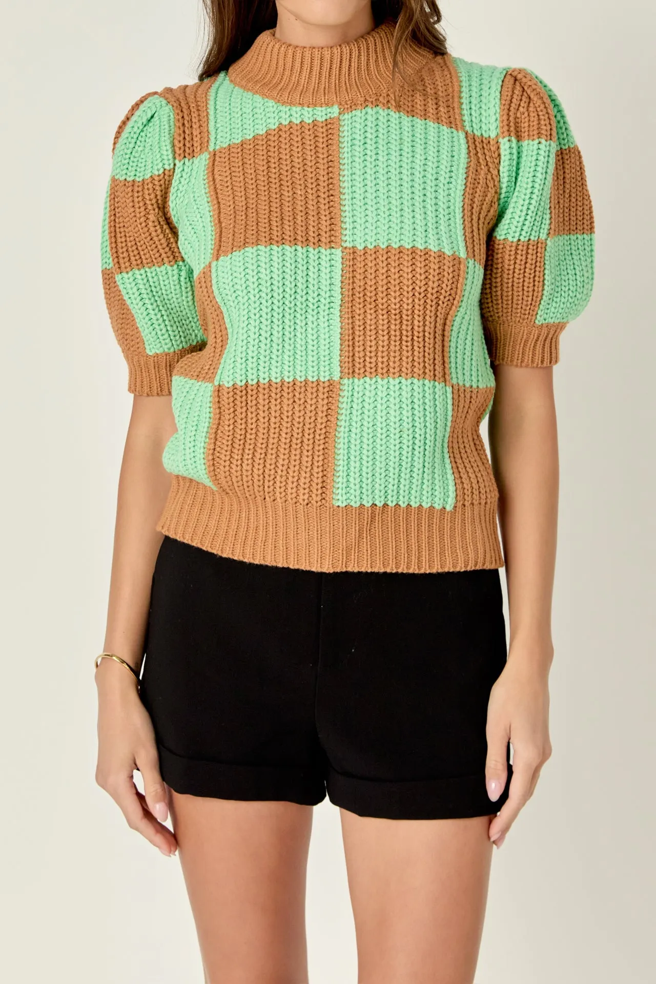 Check Pattern Sweater