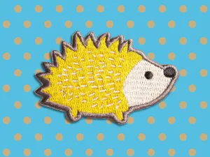 Clearance Iron on Patches - Hedgehog Patch - Embroidered Patches