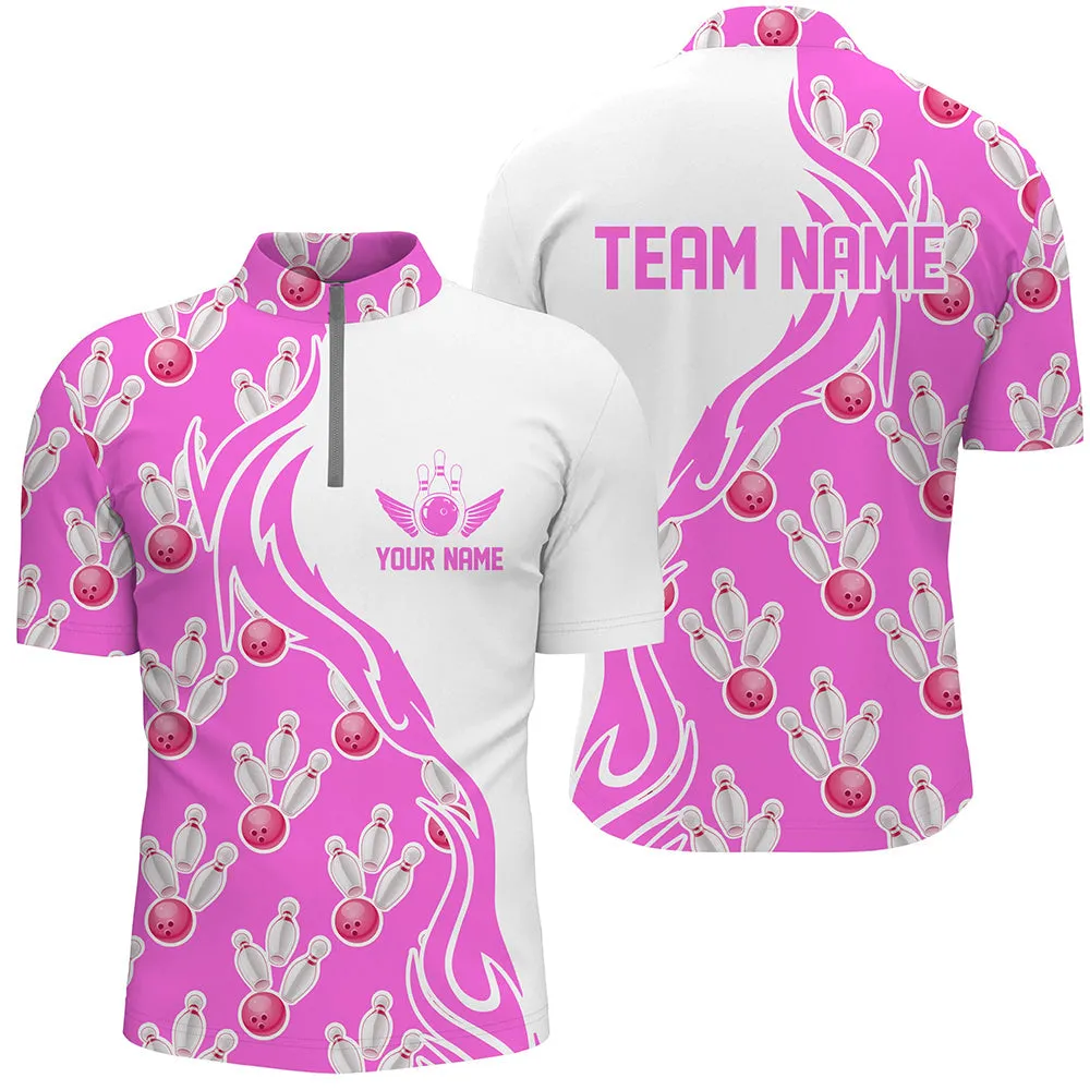 Custom Bowling Shirts For Men And Women, Personalized Bowling Team Jerseys Bowling Pattern