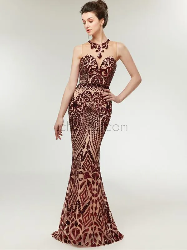 Custom Sequin Shinning Elegant Gorgeous Sparkly Mermaid Long Prom Dresses, Evening Dresses LMX1141