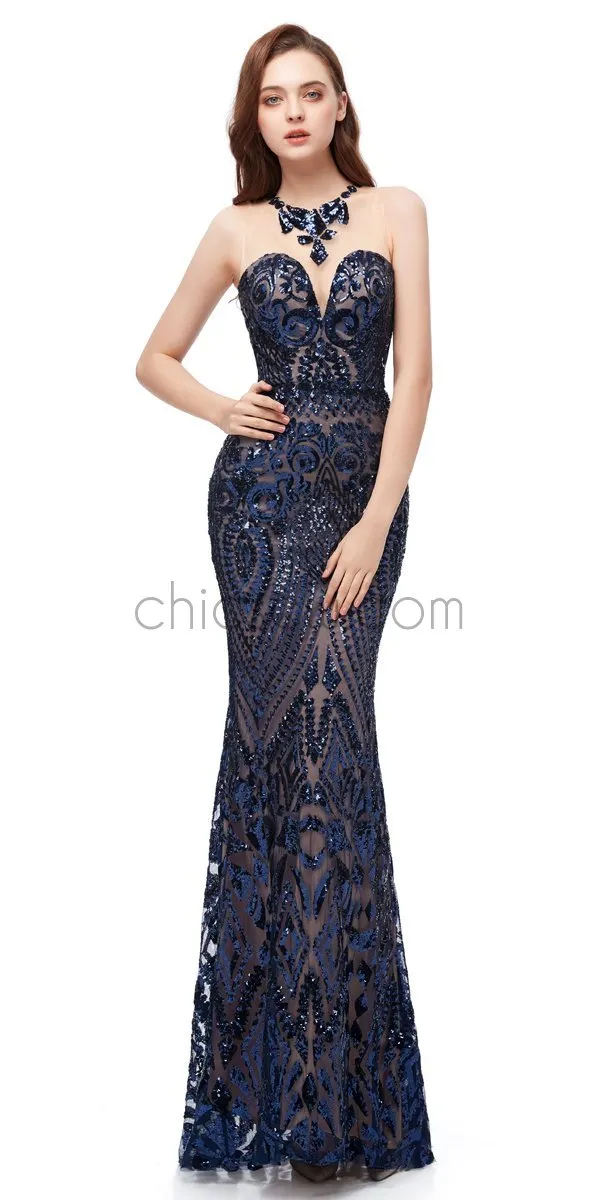 Custom Sequin Shinning Elegant Gorgeous Sparkly Mermaid Long Prom Dresses, Evening Dresses LMX1141