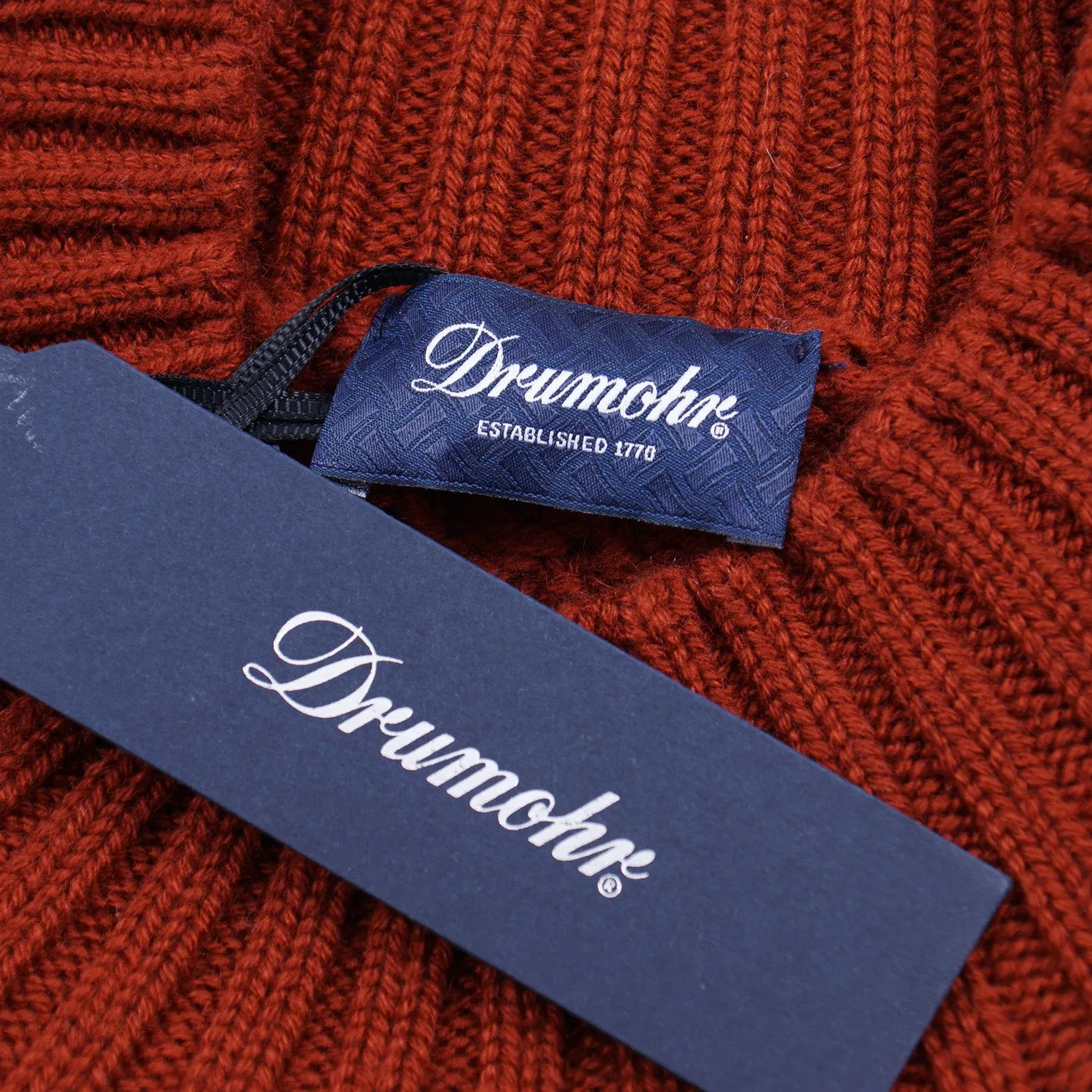 Drumohr Patterned Knit Cashmere Sweater