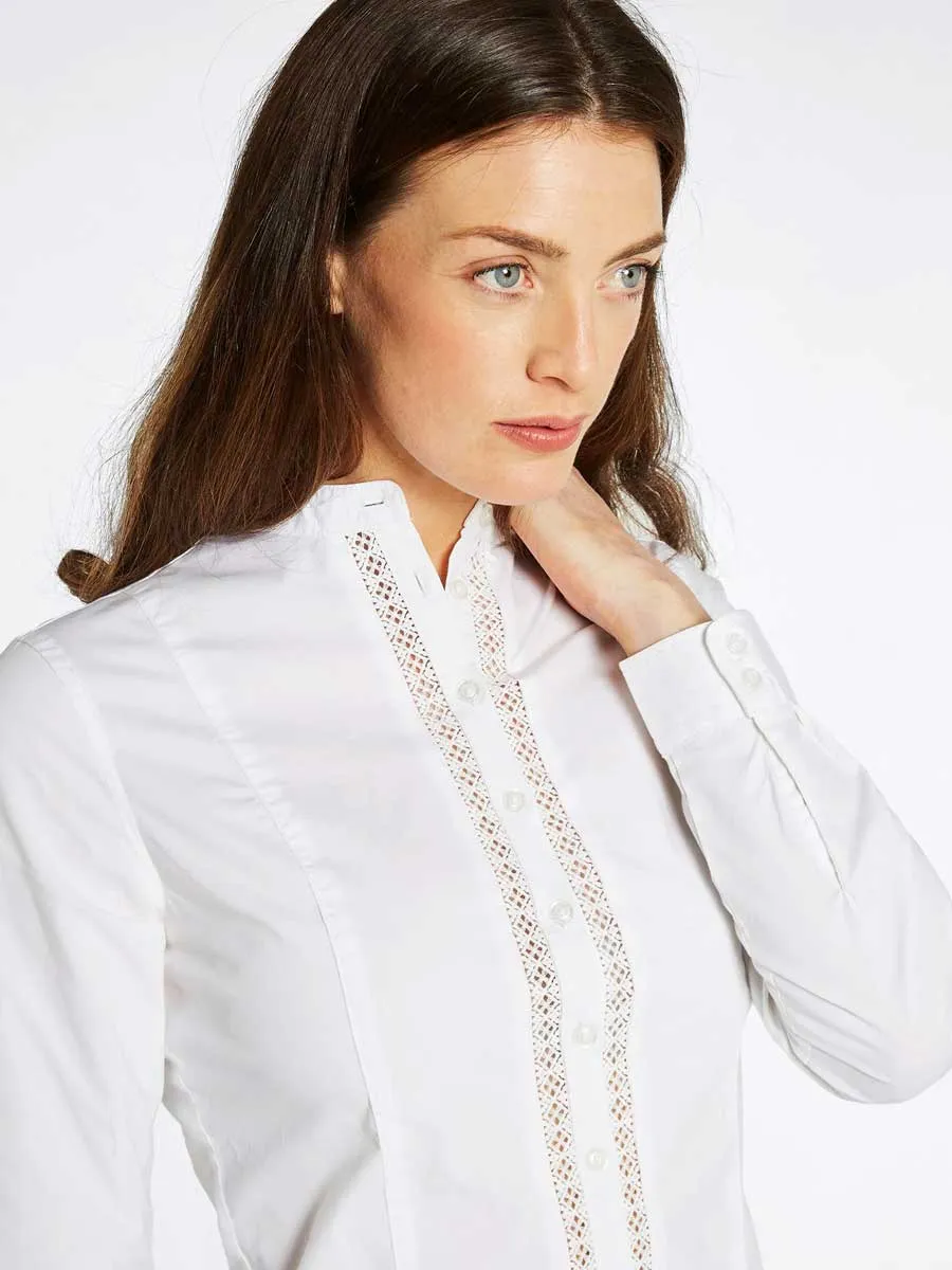 DUBARRY Waterlily Women's Mandarin Collar Shirt - White