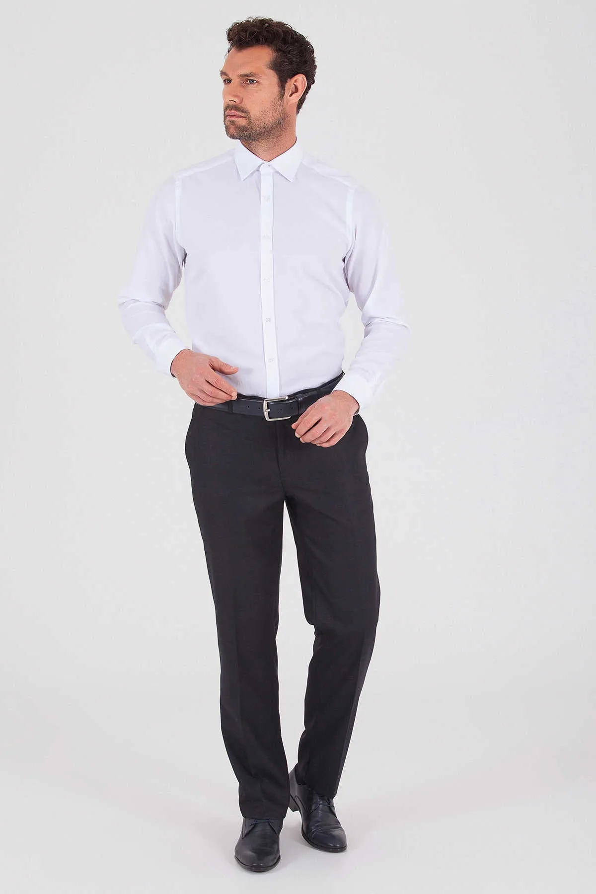 Dynamic Fit Side Pocket Low Waist Navy Dress Pants