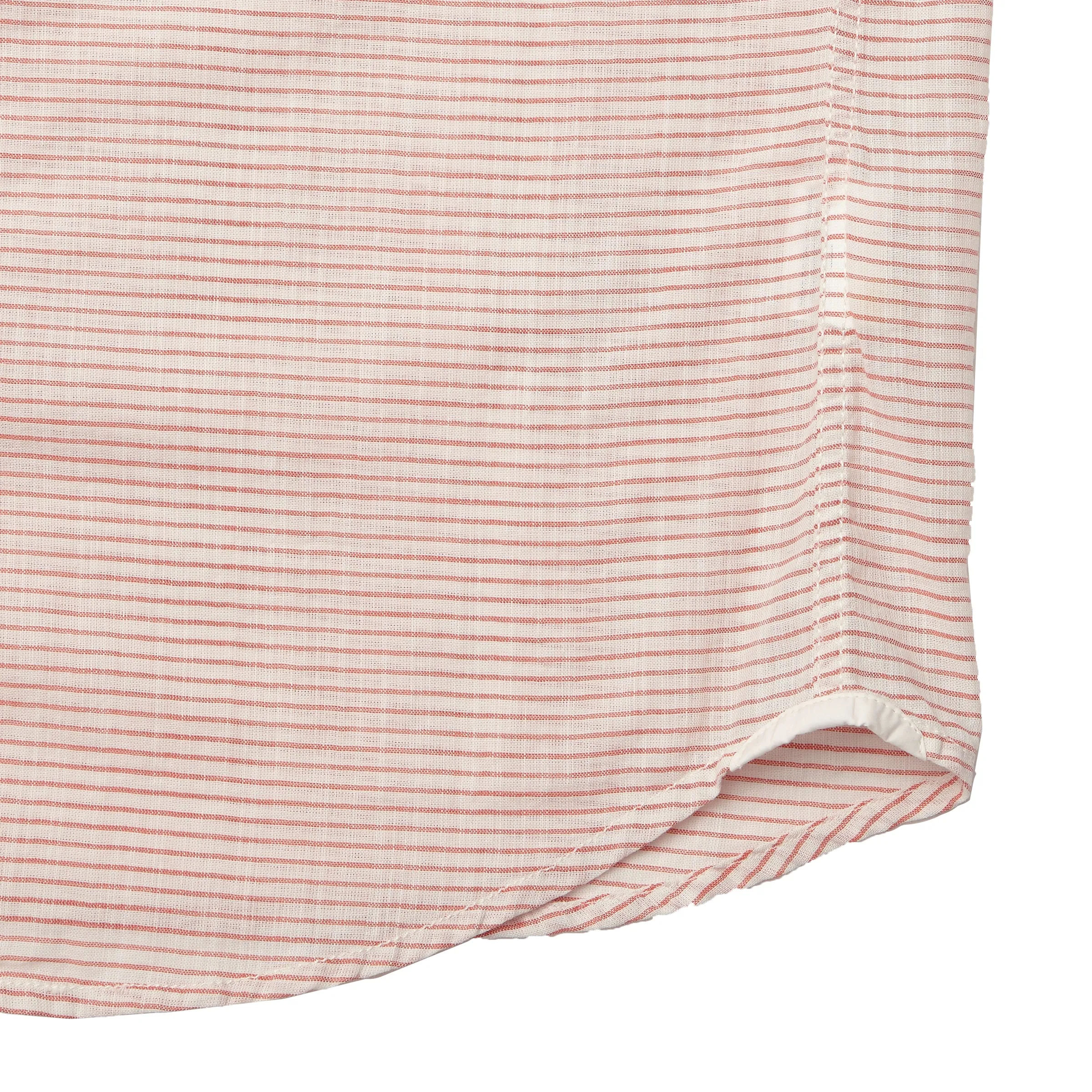 Fairfield Horizontal Micro Stripe Short Sleeve Shirt - Red Cream