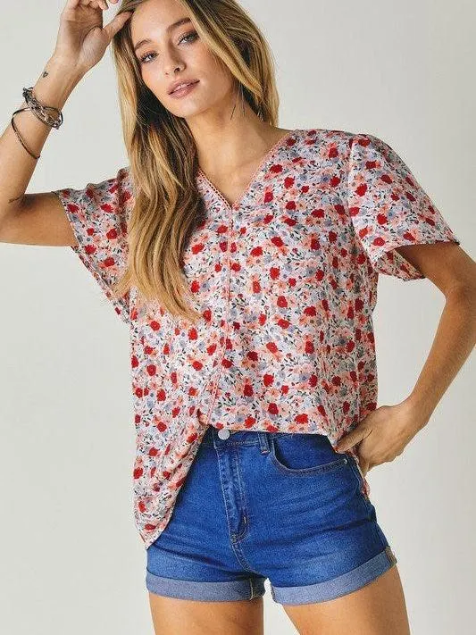 Find Beauty Everywhere Floral Print Top