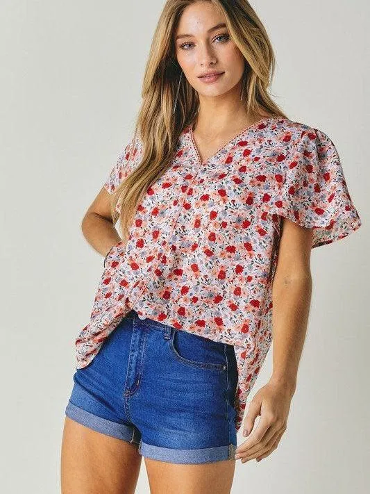 Find Beauty Everywhere Floral Print Top