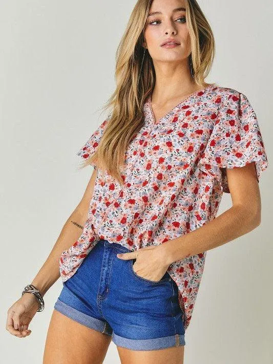 Find Beauty Everywhere Floral Print Top