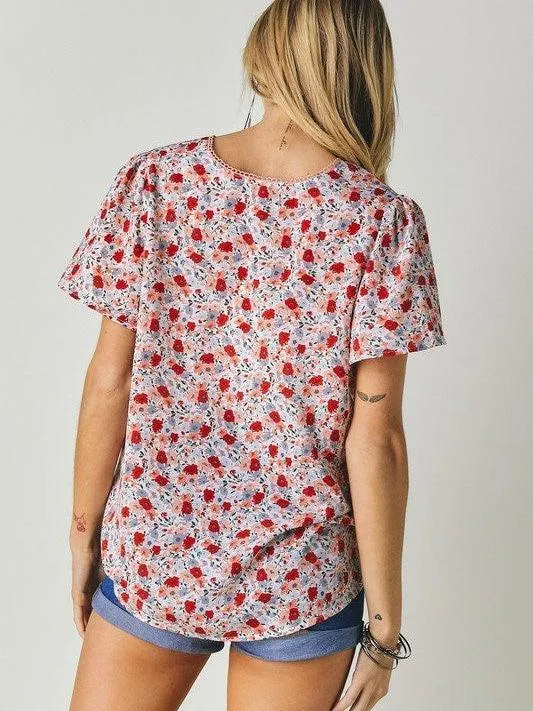 Find Beauty Everywhere Floral Print Top