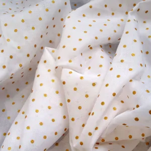 Gold "Spot'd" Muslin - $18.00 yd.