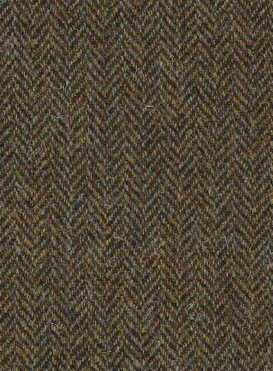 Harris Tweed Ridge Brown Herringbone Pants