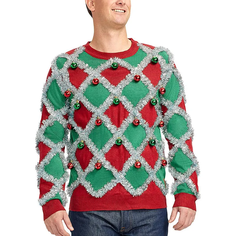 Holiday Sweaters with Festive Embellishments for a Cheerful Look