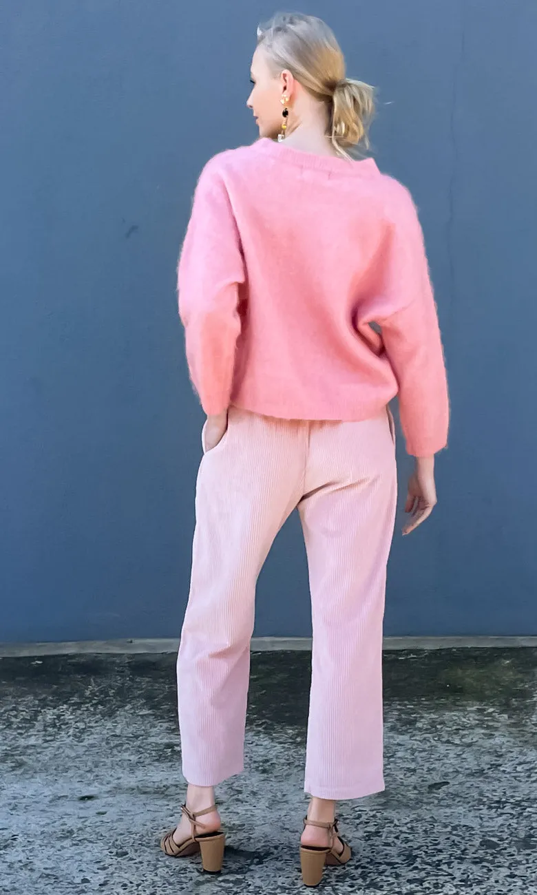 HOSS Pink Cord Slouch Pants