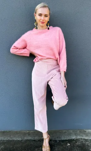 HOSS Pink Cord Slouch Pants