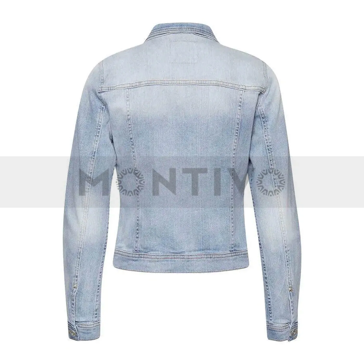 Ichi Faded Washed Light Blue Jacket