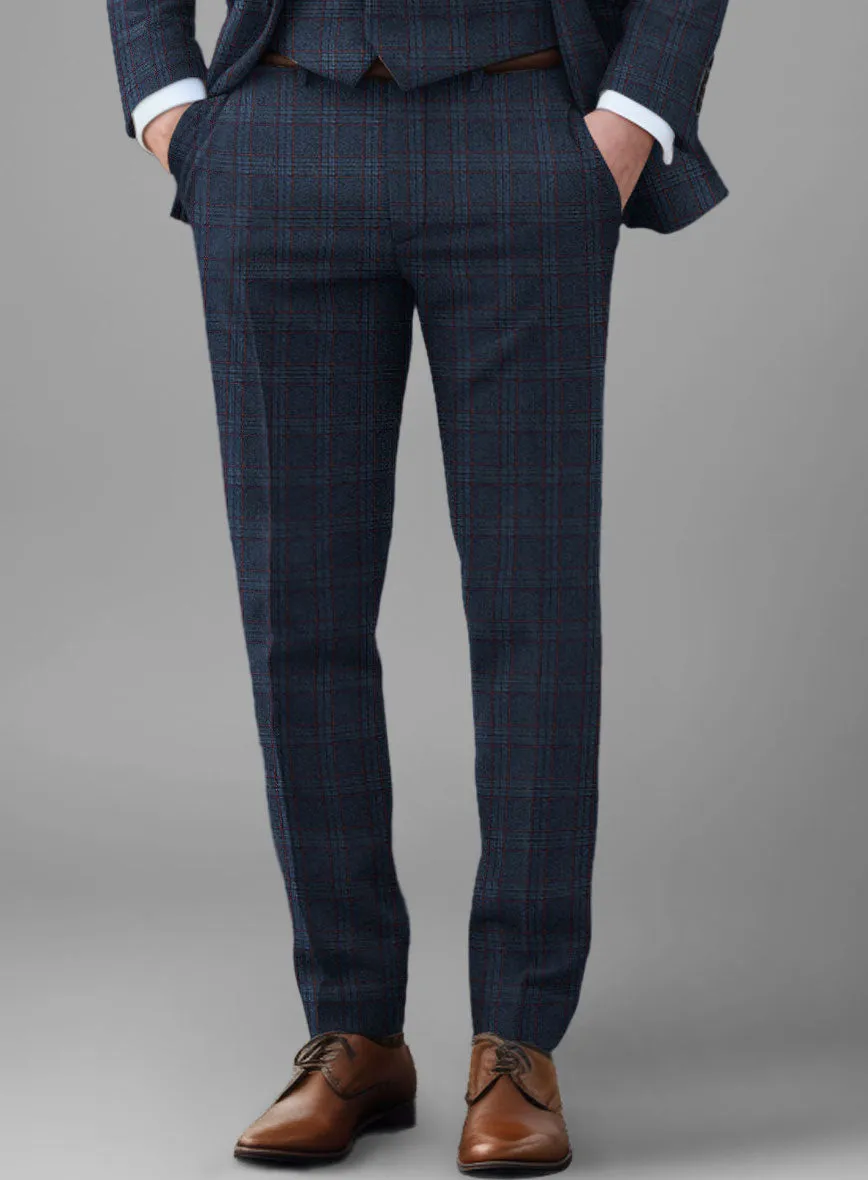 Italian Atessia Check Tweed Pants