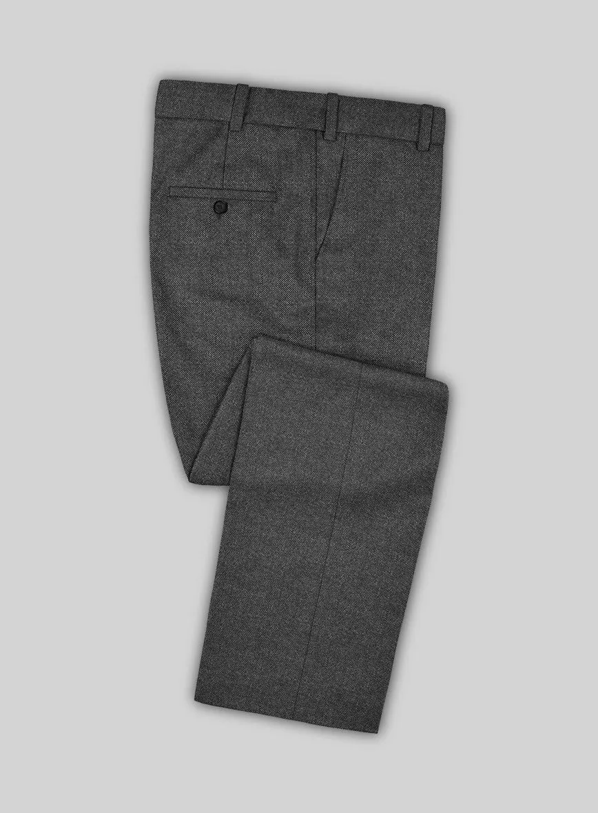 Italian Ombo Dark Gray Birdseye Flannel Pants