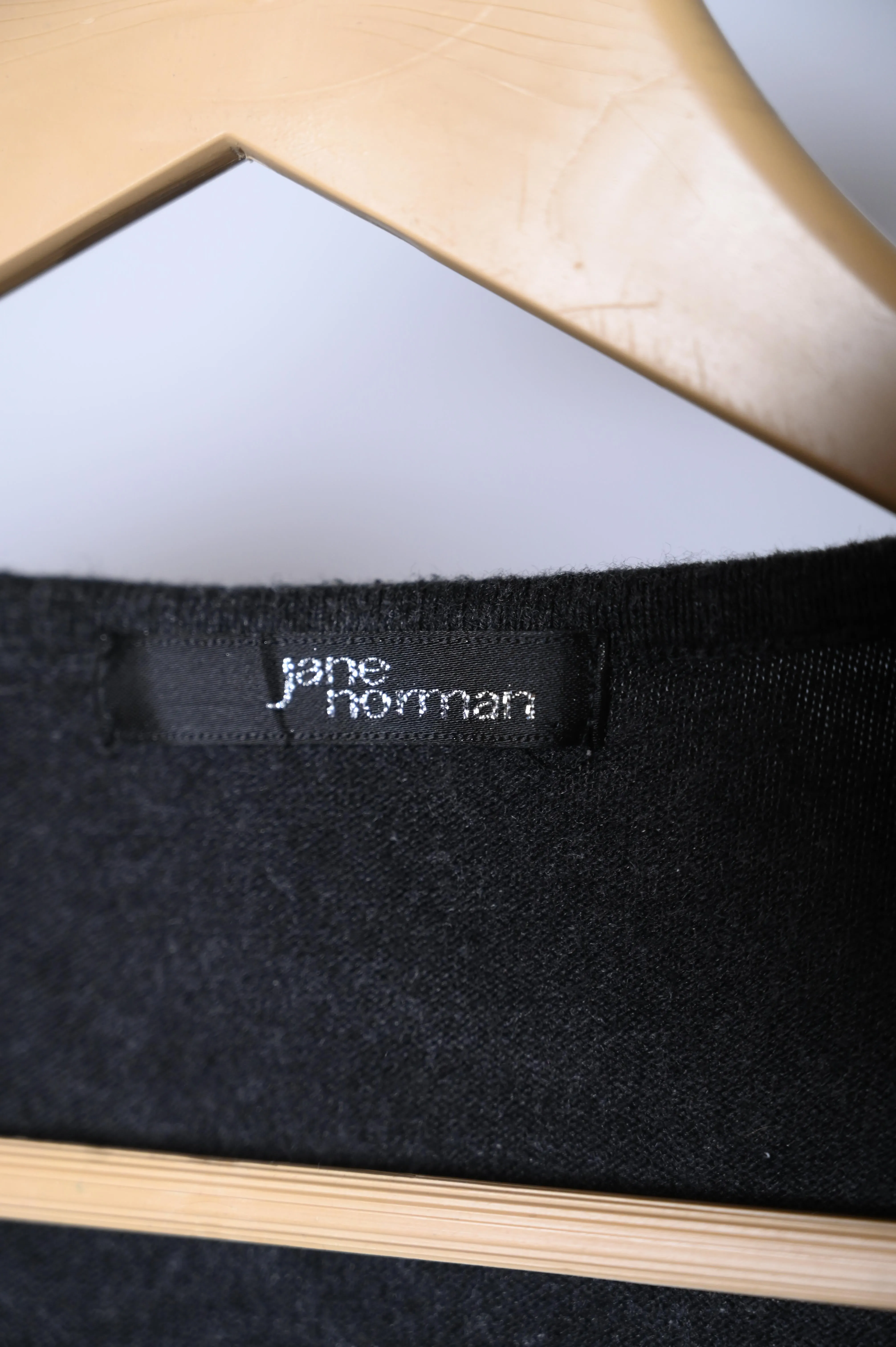 Jane Norman Black and Grey Sweatshirt - Small