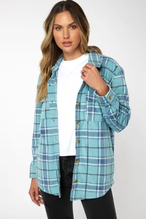 LADIES COLLINS SUPERFLEECE FLANNEL TOP