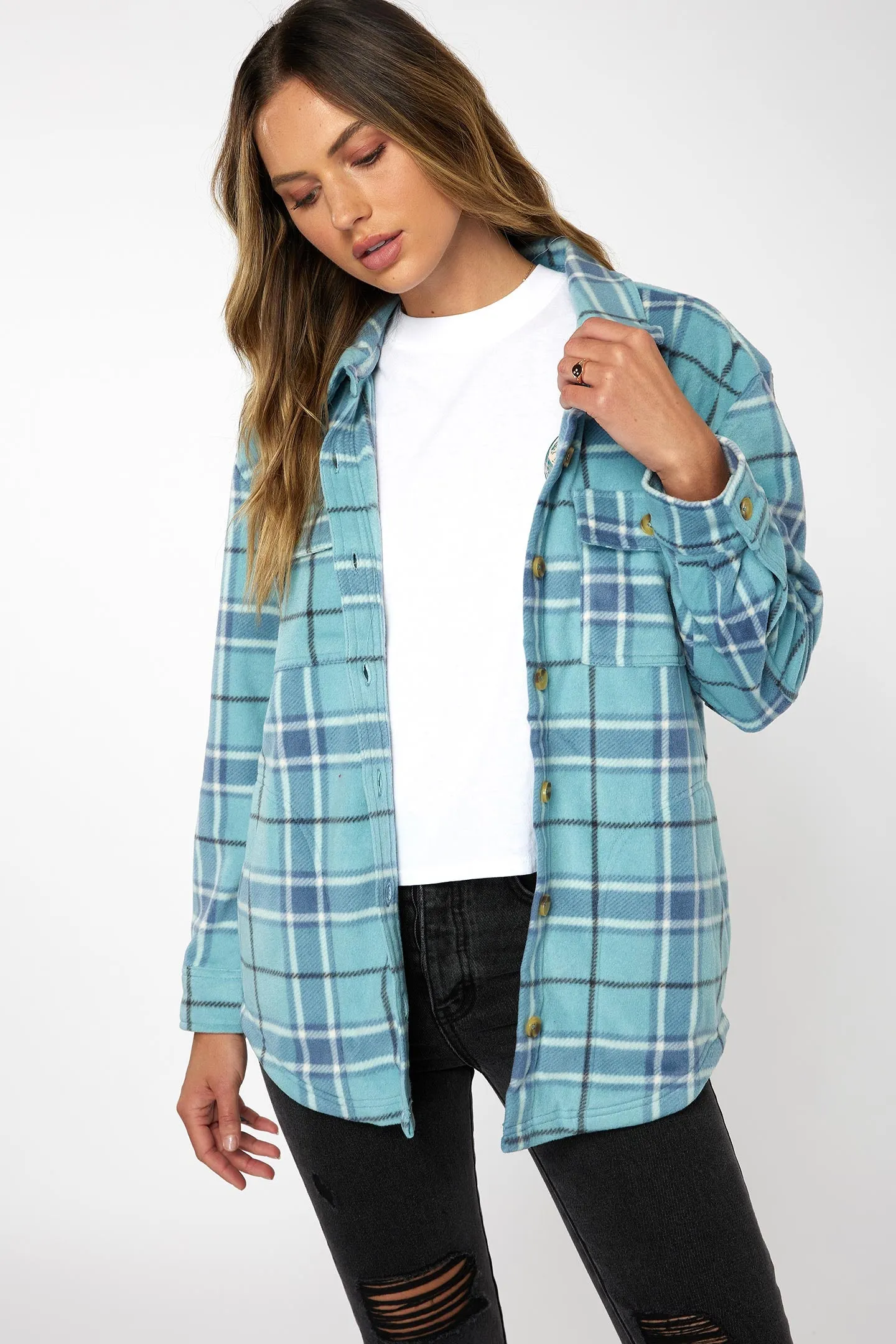 LADIES COLLINS SUPERFLEECE FLANNEL TOP