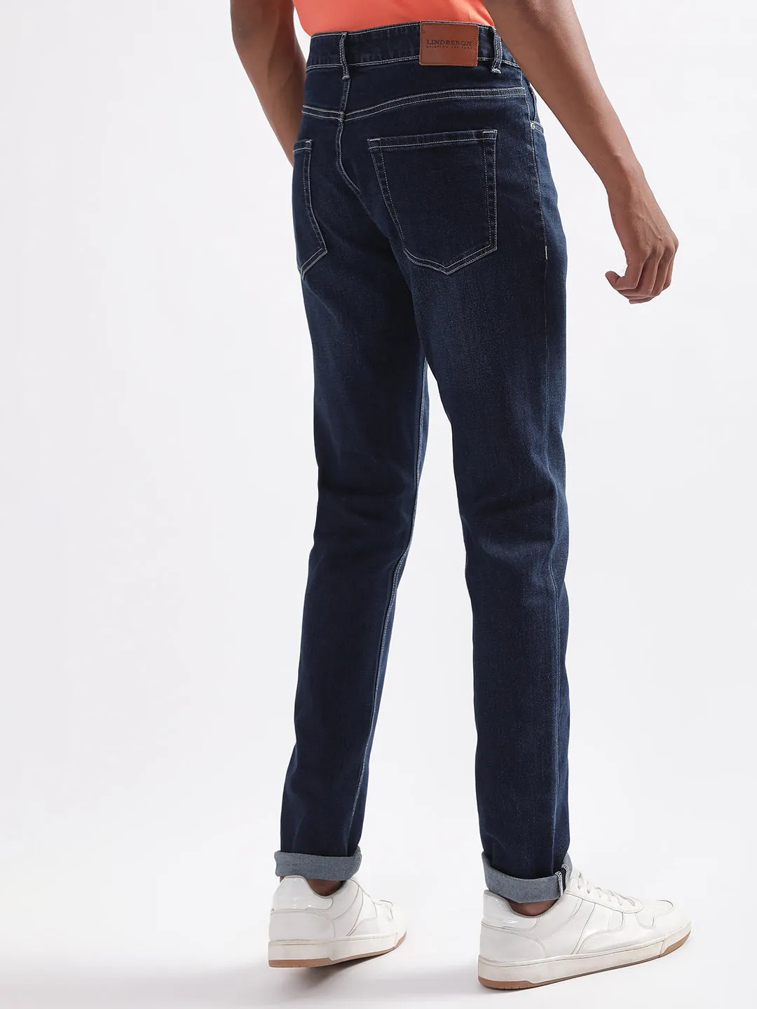 Lindbergh Men Blue Solid Skinny Fit Jeans