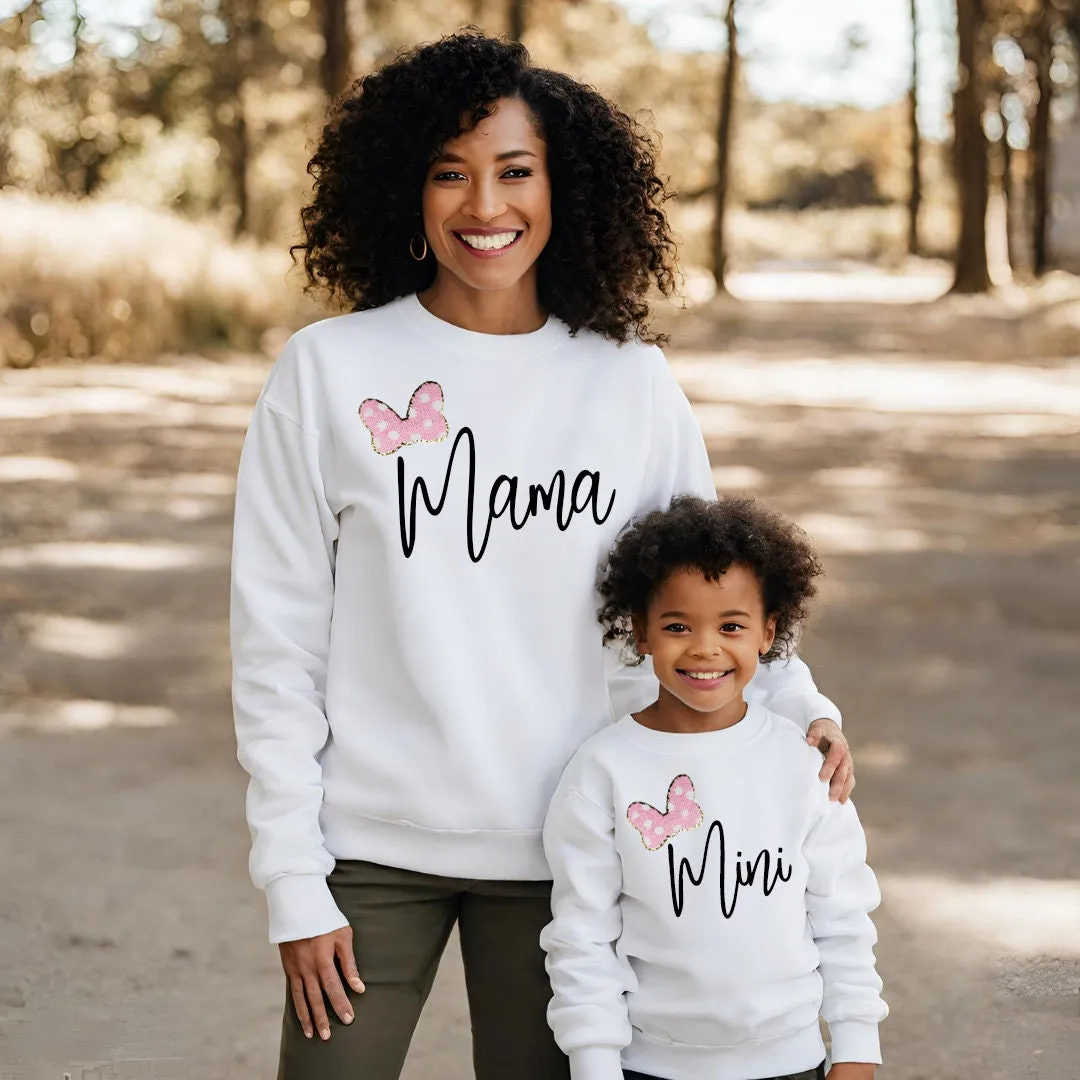 Mini & Me Sweatshirts with Bows