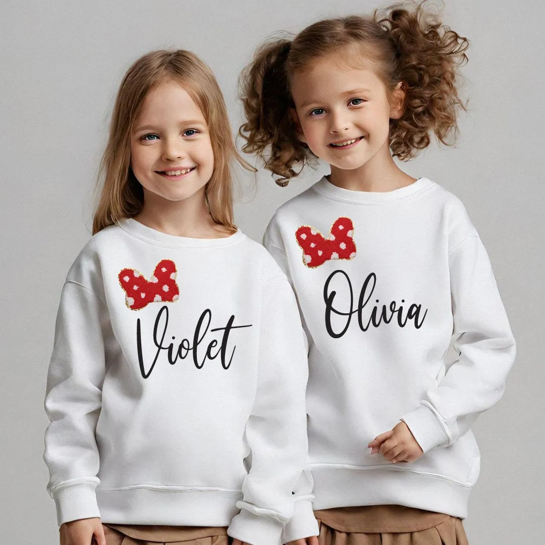 Mini & Me Sweatshirts with Bows