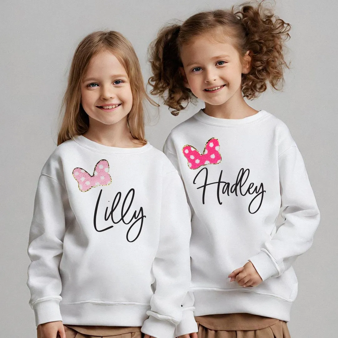 Mini & Me Sweatshirts with Bows