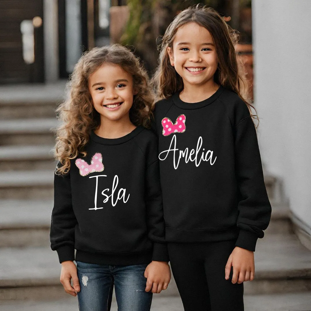 Mini & Me Sweatshirts with Bows