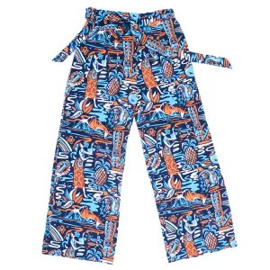 Mookie Sato x Avanti Tiki Luau (Elastic Waist Bow Tie Pants) - Navy