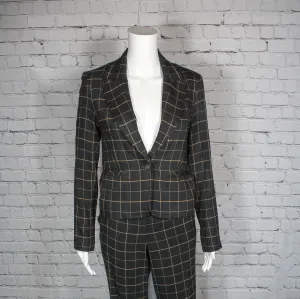 NEW! Milo Jacket in Black with Tan Windowpane Check by Drew