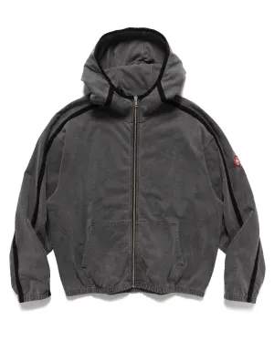 Overdye Taped Light Zip Hoody Charcoal