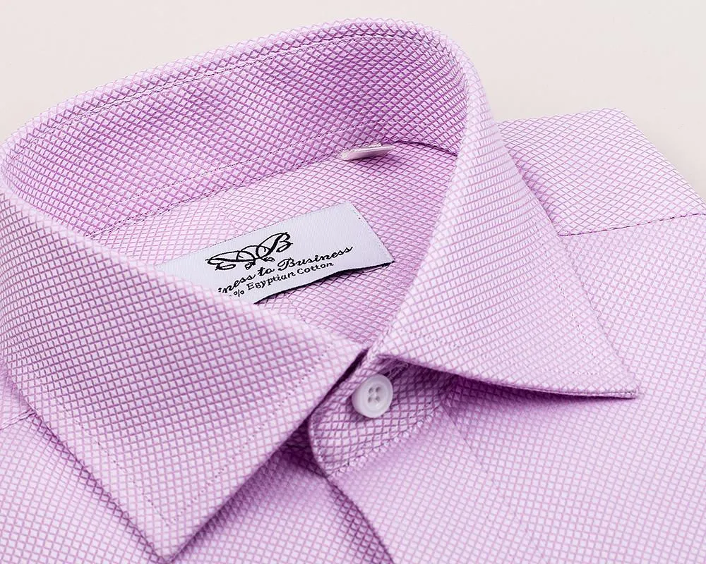 Pink Marcella Formal Business Dress Shirt Luxury Double French Cuff Fashion