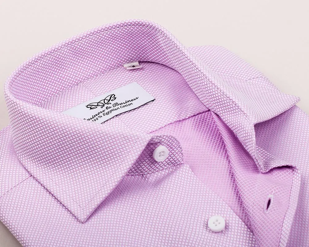 Pink Marcella Formal Business Dress Shirt Luxury Double French Cuff Fashion