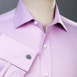 Pink Marcella Formal Business Dress Shirt Luxury Double French Cuff Fashion