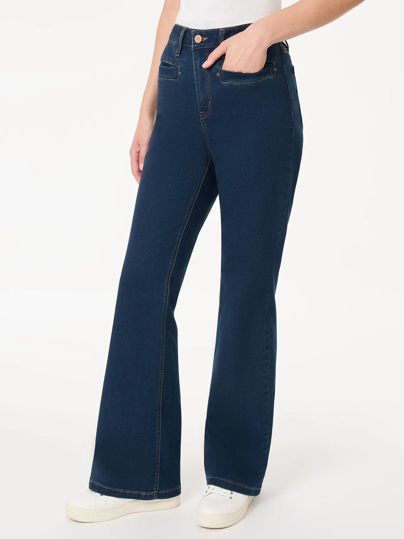 Plus Lexington High Rise Flare Jeans, West Point Wash