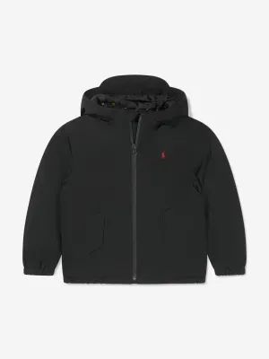 Ralph Lauren Boys Hooded Windbreaker in Black