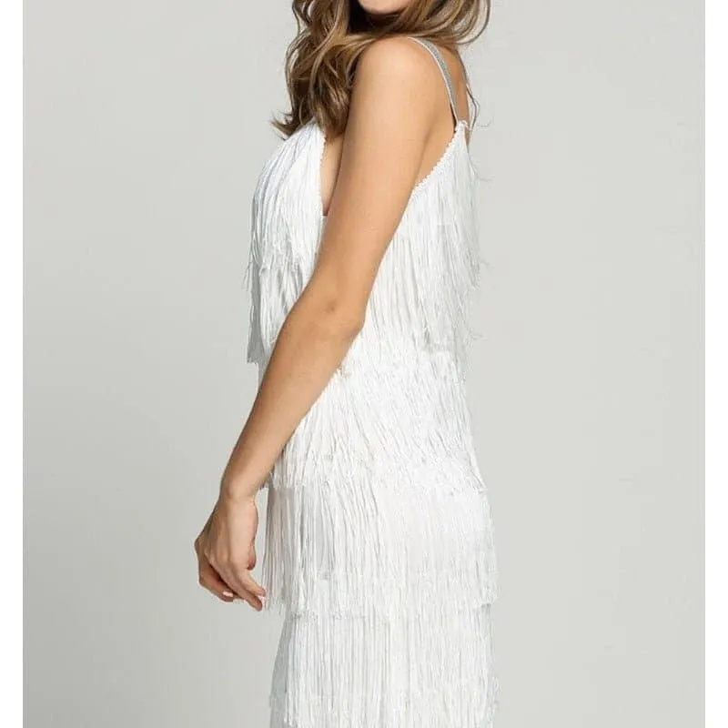 Short Fringe Party Dress