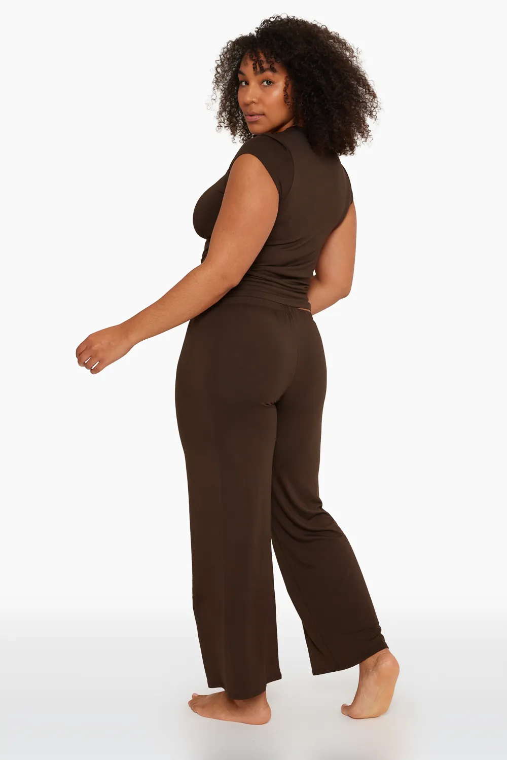 SLEEP JERSEY CLASSIC SLEEP PANTS - ESPRESSO